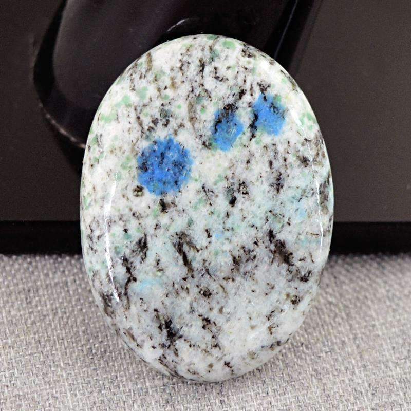 gemsmore:Natural K2 Jasper Gemstone Oval Shape
