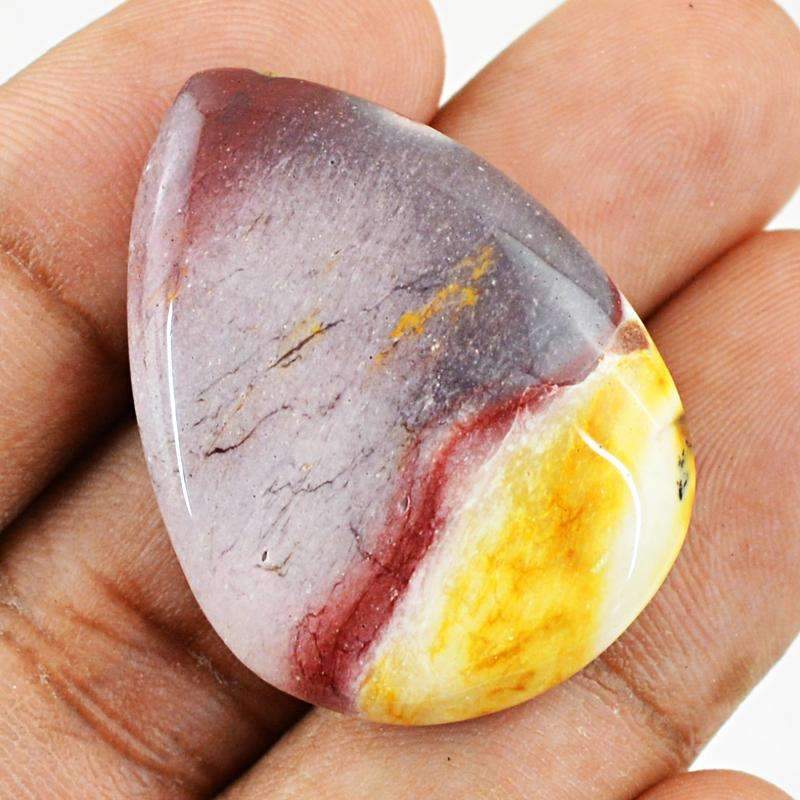 gemsmore:Natural Mookaite Gemstone - Pear Shape