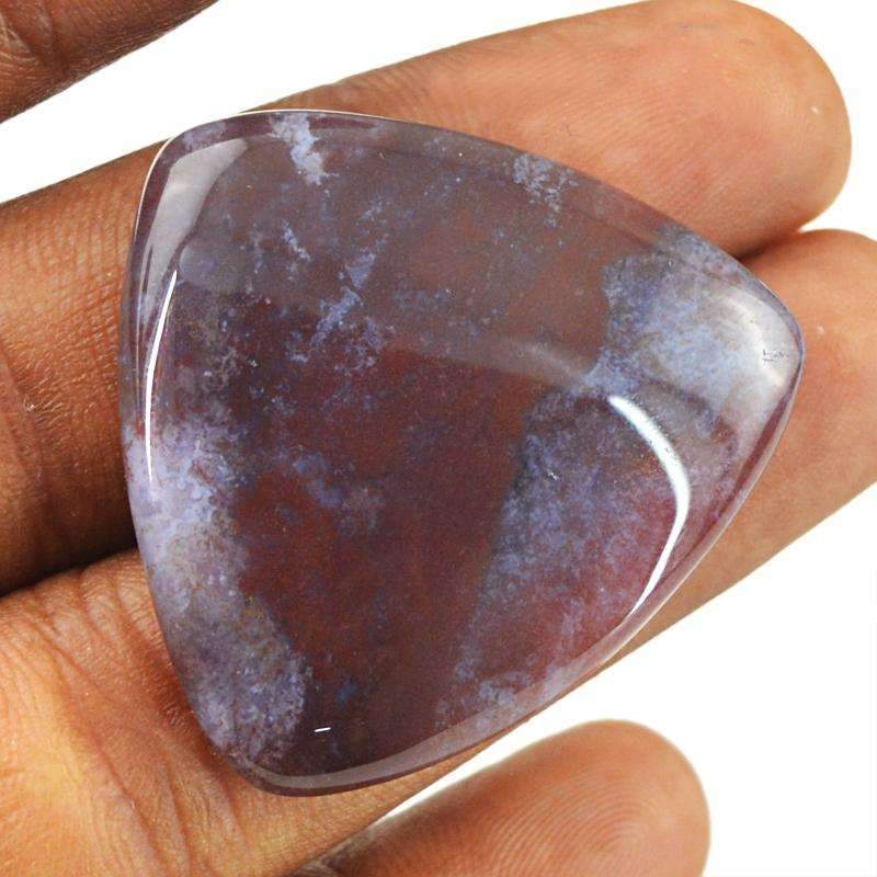gemsmore:Natural Moss Agate Gemstone Loose Untreated