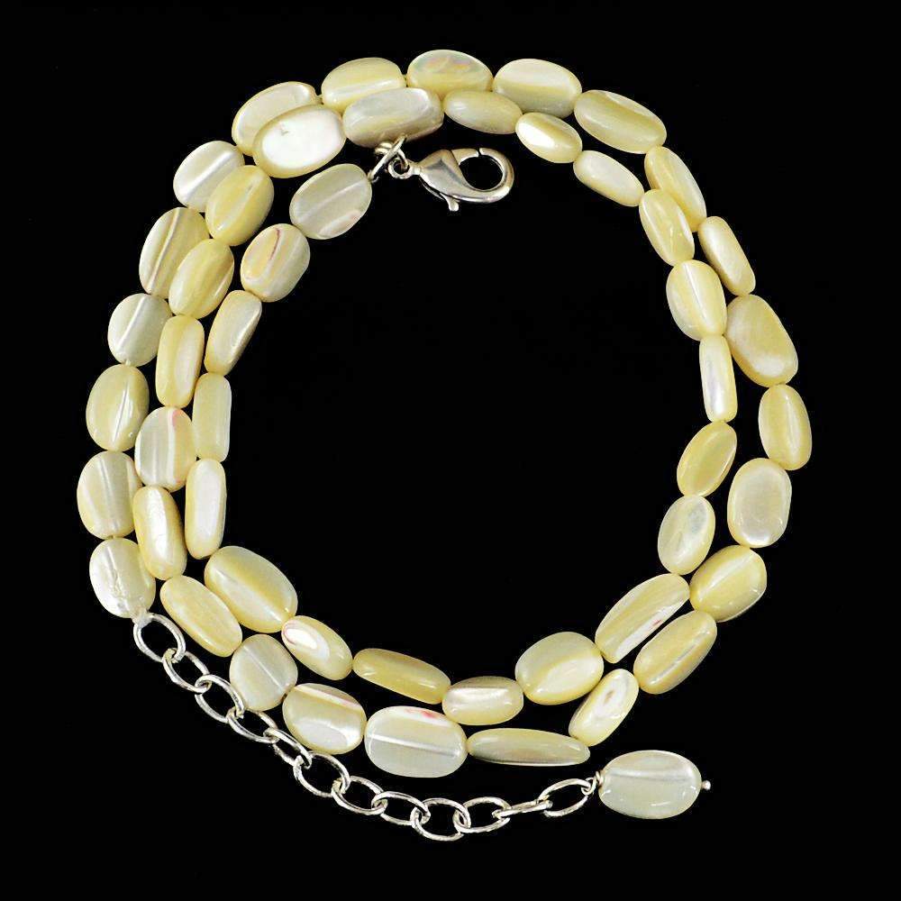 gemsmore:Natural Mother Pearl Necklace