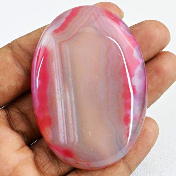gemsmore:Natural Onyx Untreated Oval Shape Genuine Gemstone