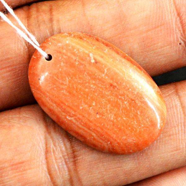 gemsmore:Natural Oval Shape Dolomite Jasper Drilled Loose Gemstone
