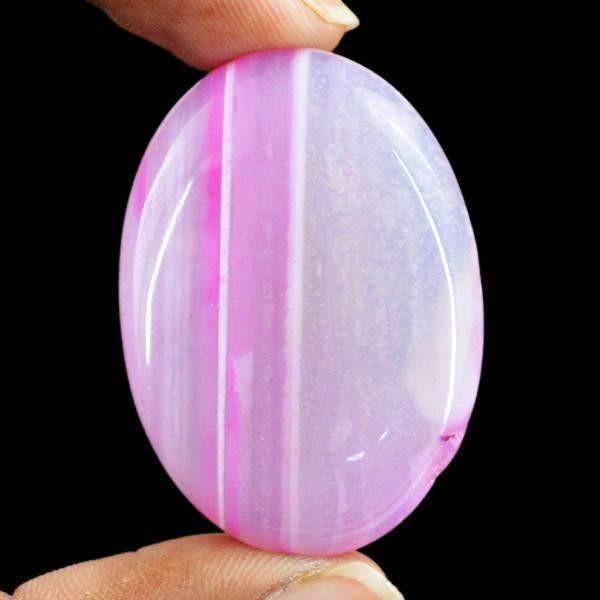 gemsmore:Natural Oval Shape Healing Palm Onyx Untreated Loose Gemstone