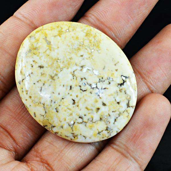 gemsmore:Natural Oval Shape Ocean Jasper Untreated Loose Gemstone