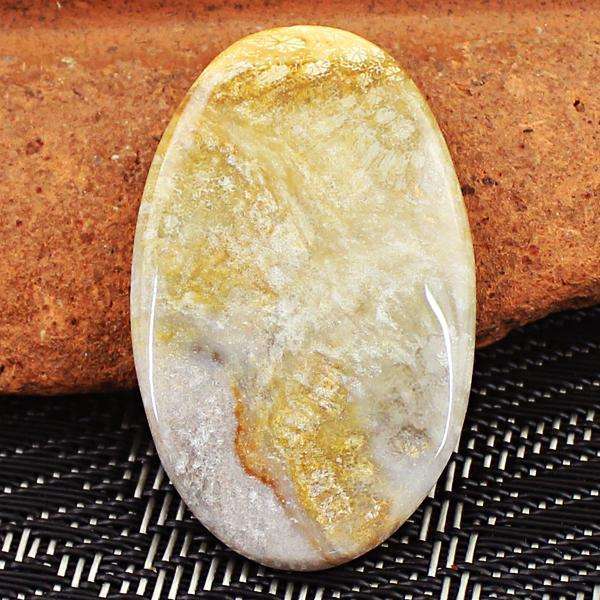 gemsmore:Natural Oval Shape Ocean Jasper Untreated Loose Gemstone