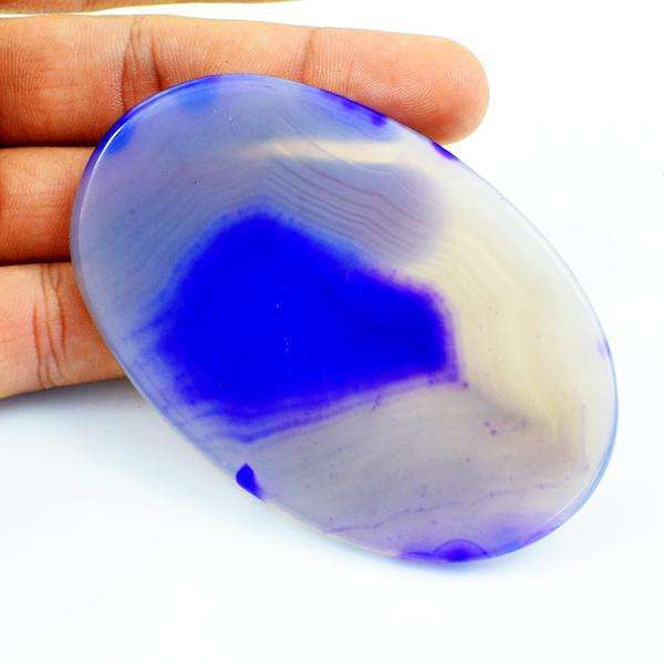 gemsmore:Natural Oval Shape Purple Onyx Untreated Loose Gemstone
