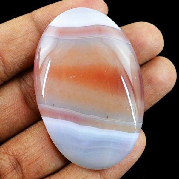 gemsmore:Natural Oval Shape Worry Stone Untreated Brown Onyx Gemstone