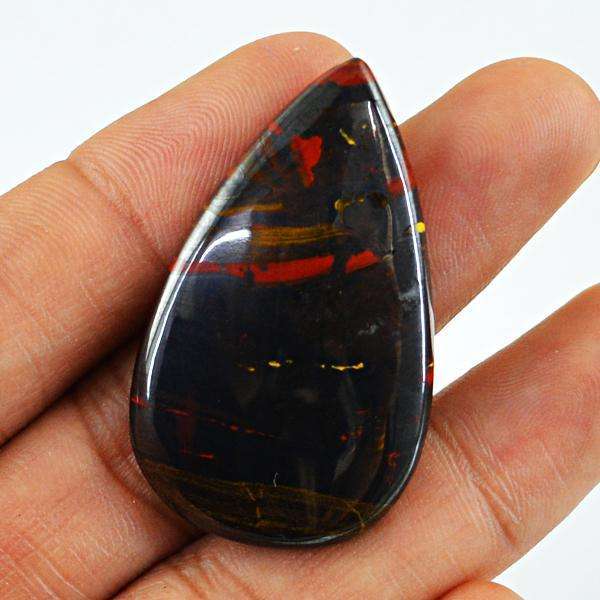 gemsmore:Natural Pear Shape Iron Tiger Eye Loose Gemstone