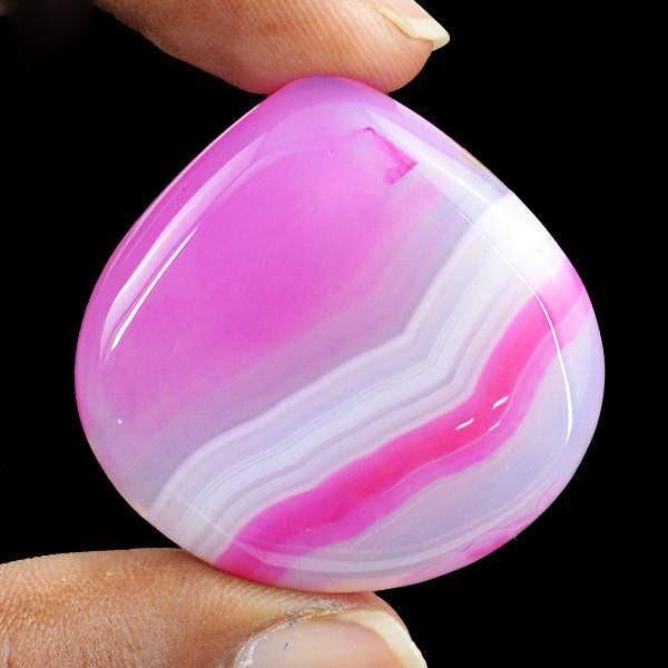 gemsmore:Natural Pear Shape Plum Onyx Untreated Gemstone