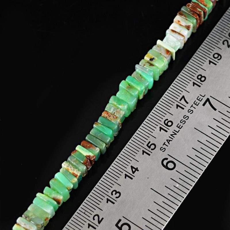 gemsmore:Natural Peruvian Opal Untreated Beads Strand