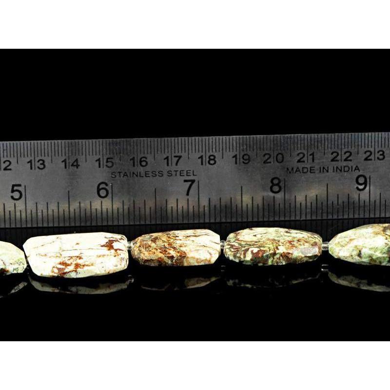gemsmore:Natural Picasso Jasper Faceted Beads Strand