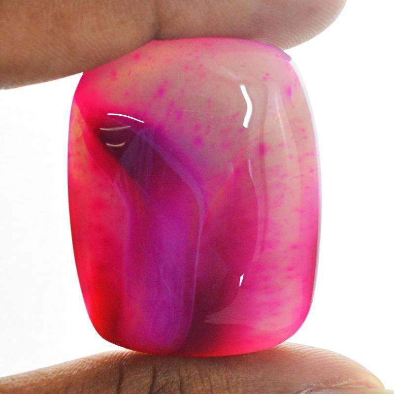 gemsmore:Natural Pink Onyx Gemstone Loose Untreated