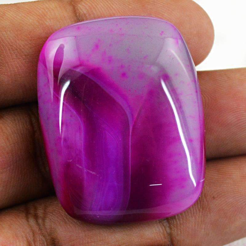 gemsmore:Natural Pink Onyx Gemstone Loose Untreated