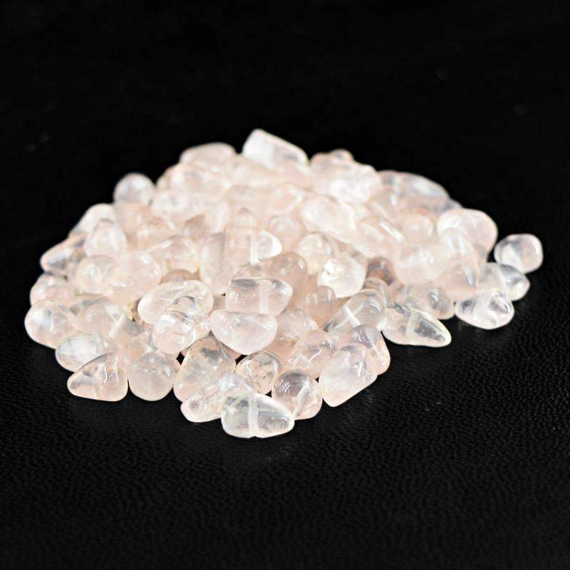 gemsmore:Natural Pink Rose Quartz Beads Lot - Untreated Drilled