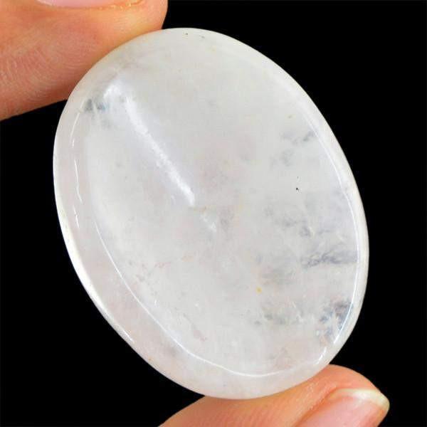 gemsmore:Natural Pink Rose Quartz Worry Stone Gemstone