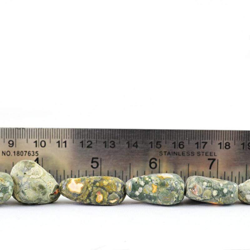 gemsmore:Natural Poppy Jasper Beads Strand