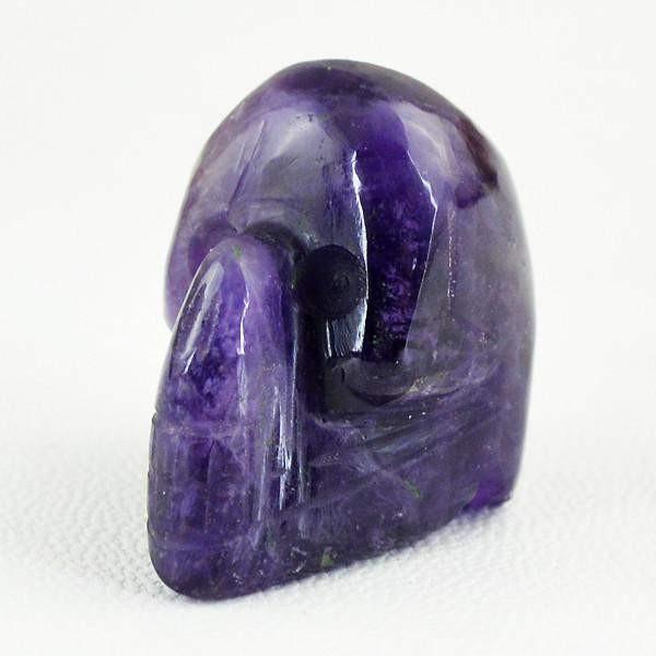 gemsmore:Natural Purple Amethyst Carved Skull Gemstone