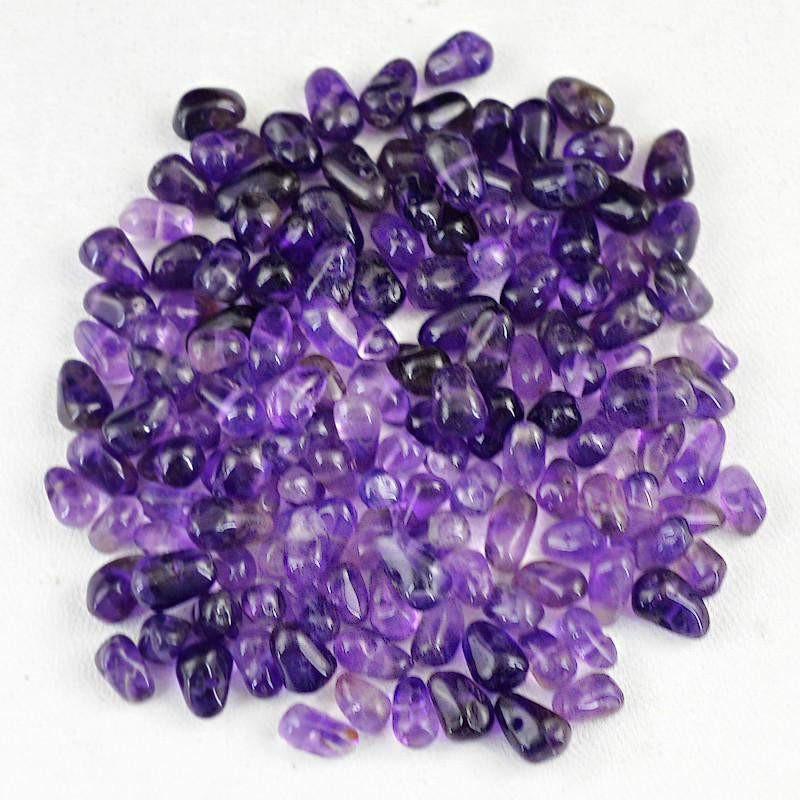 gemsmore:Natural Purple Amethyst Drilled Beads Lot