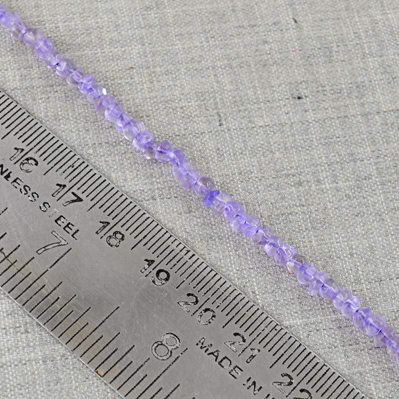 gemsmore:Natural Purple Amethyst Round Beads Strand