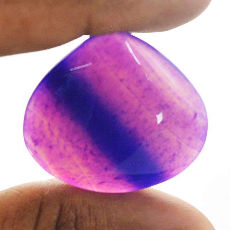 gemsmore:Natural Purple Onyx Gemstone Untreated Pear Shape