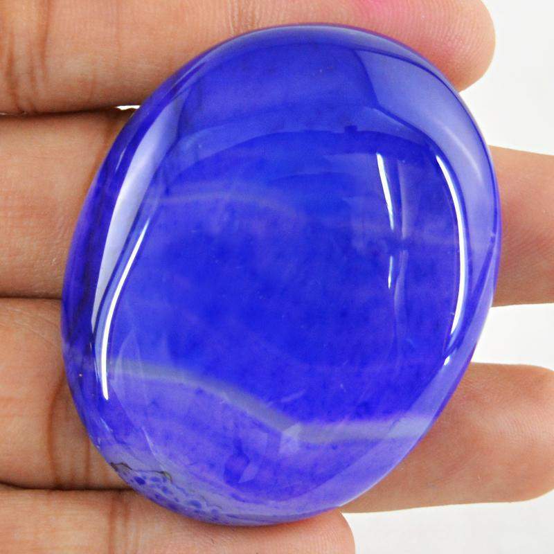 gemsmore:Natural Purple Onyx Oval Shape Untreated Loose Gemstone