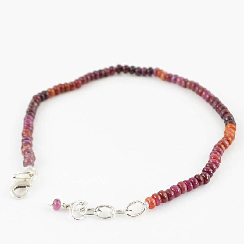 gemsmore:Natural Red Garnet Bracelet Round Shape Beads