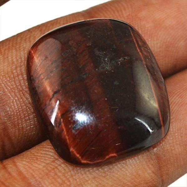 gemsmore:Natural Red Power Tiger Eye Loose Gemstone