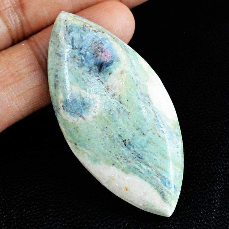 gemsmore:Natural Ruby Ziosite Gemstone - Loose Untreated