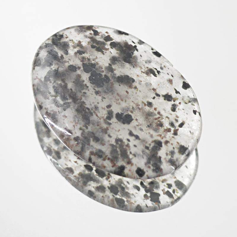 gemsmore:Natural Rutile Quartz Oval Shape Genuine Gemstone