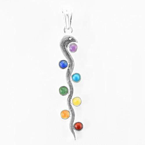 gemsmore:Natural Seven Chakra Healing Pendant
