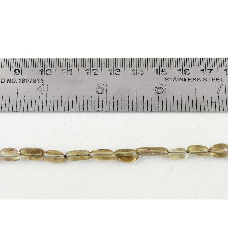 gemsmore:Natural Smoky Quartz Beads Strand - Drilled Untreated