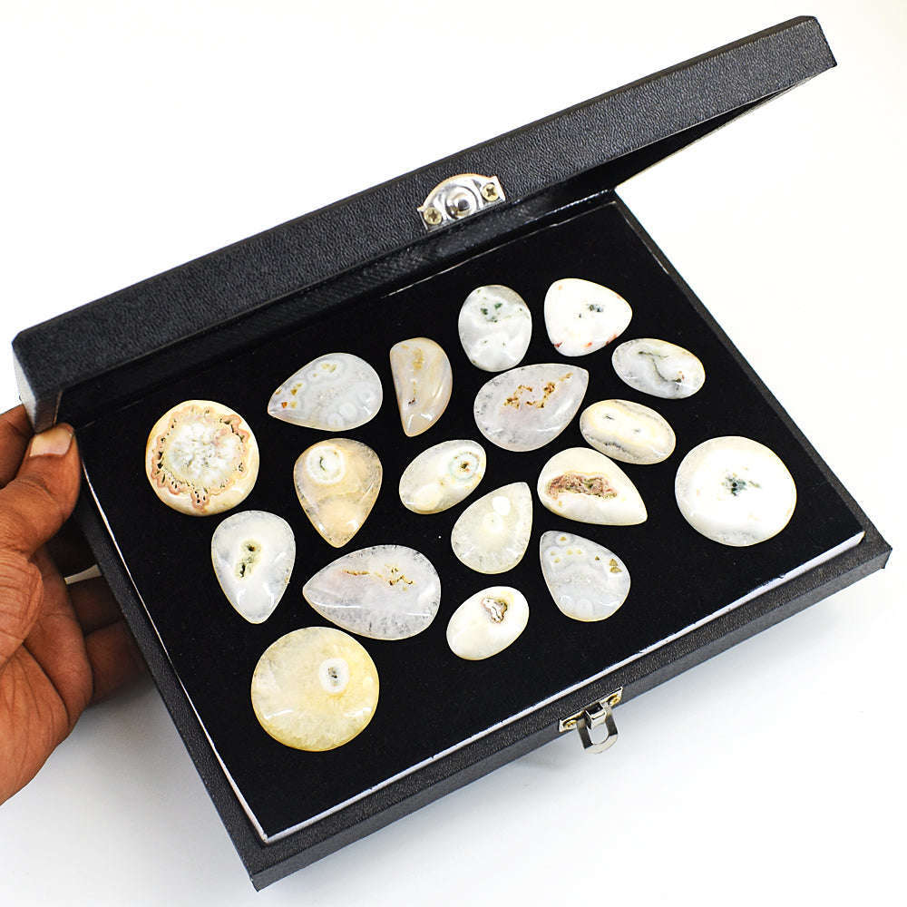 gemsmore:Natural Solar Quartz Untreated Gemstone Cabochon Lot