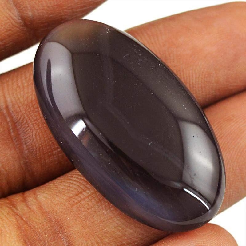 gemsmore:Natural Striped Onyx Oval Shape Loose Gemstone