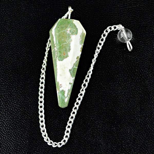 gemsmore:Natural Tree Agate Reiki Healing Pendulum