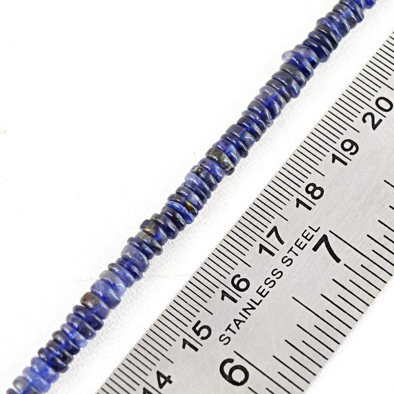 gemsmore:Natural Unheated Blue Tanzanite Beads Strand