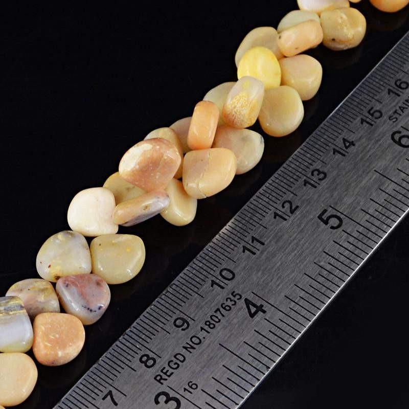 gemsmore:Natural Unheated Pink Australian Opal Beads Strand