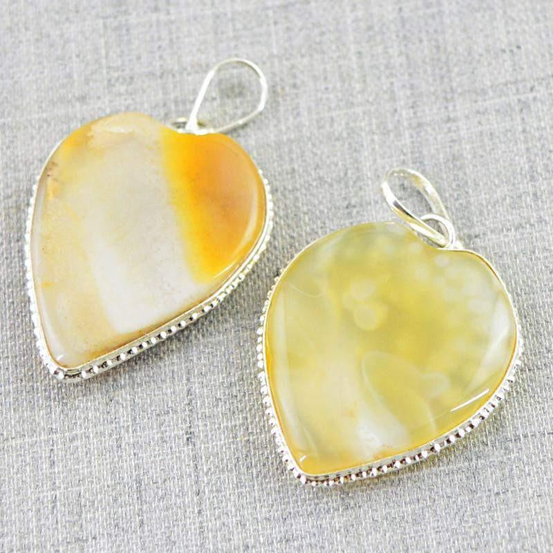 gemsmore:Natural Untreated Agate Pendant Lot