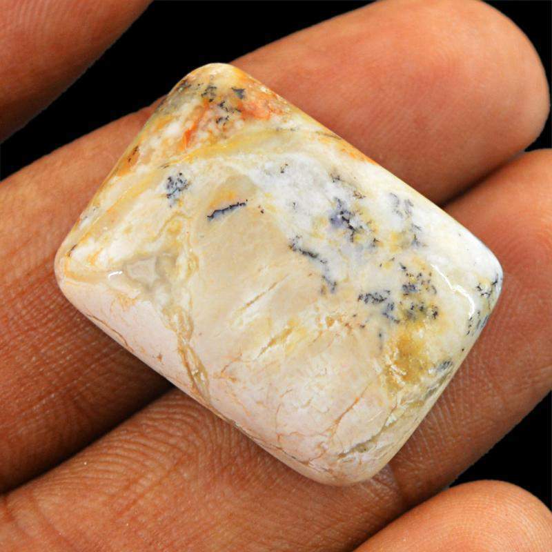gemsmore:Natural Untreated Dendrite Opal Loose Gemstone