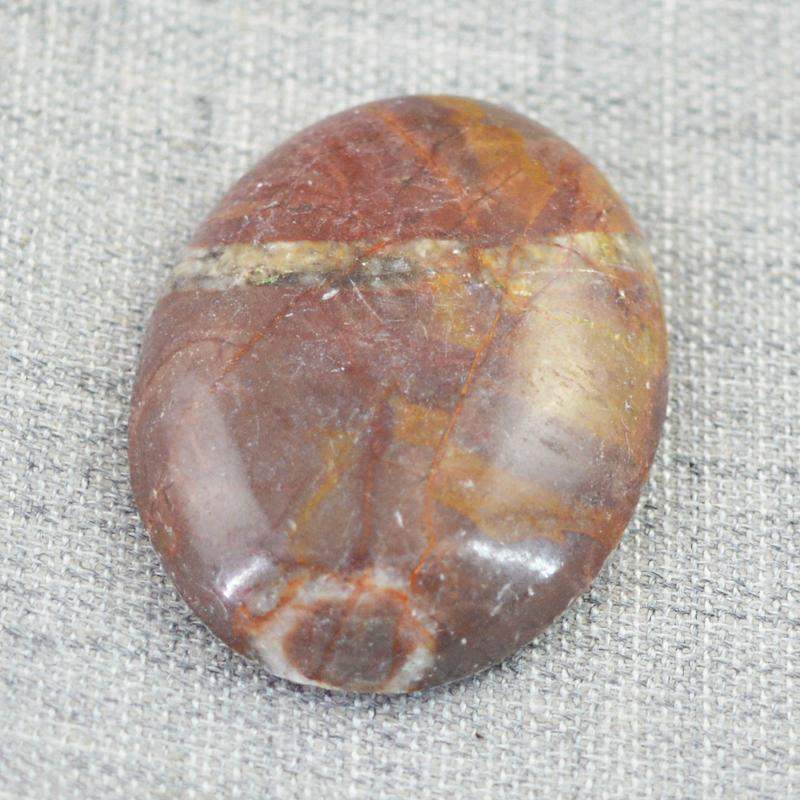 gemsmore:Natural Untreated Desert Jasper Oval Shape Gemstone