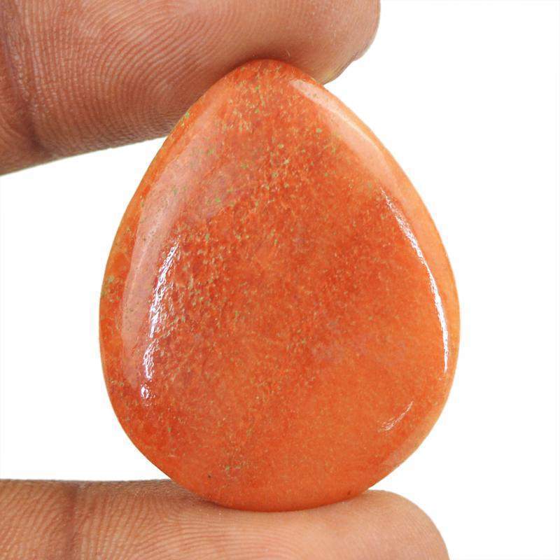 gemsmore:Natural Untreated Jasper Pear Shape Loose Gemstone