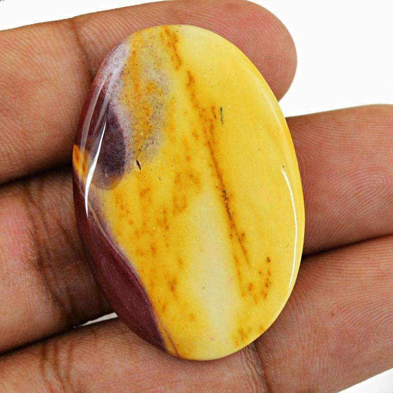 gemsmore:Natural Untreated Mookaite Gemstone Oval Shape
