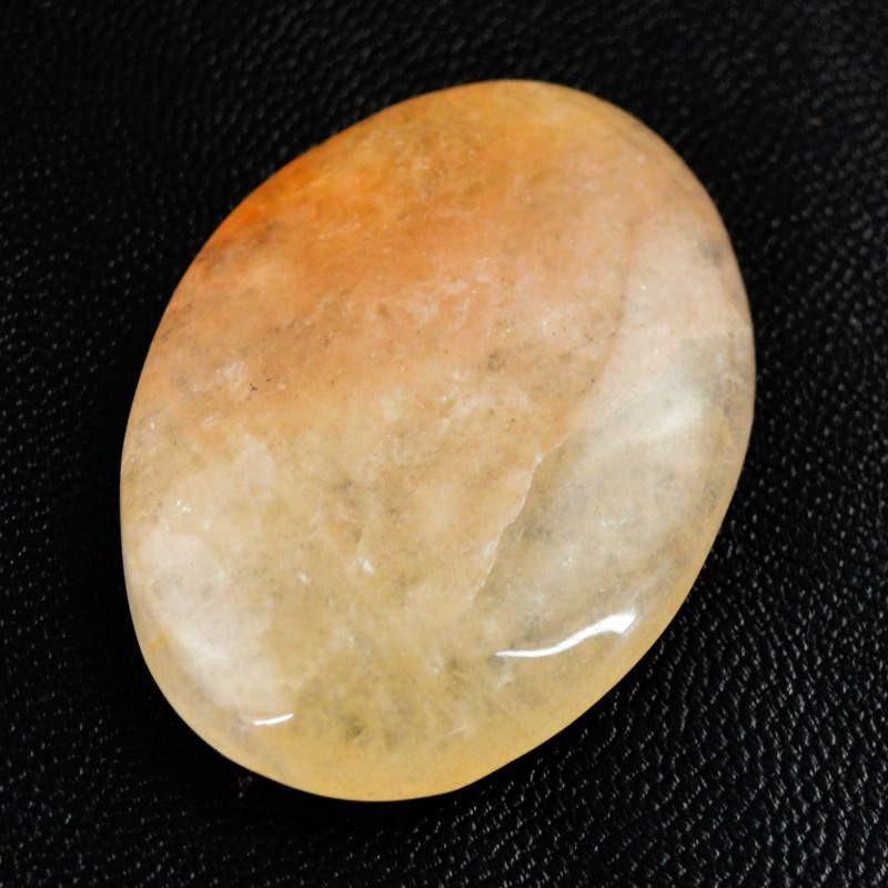 gemsmore:Natural Untreated Orange Aventurine Oval Shape Gemstone