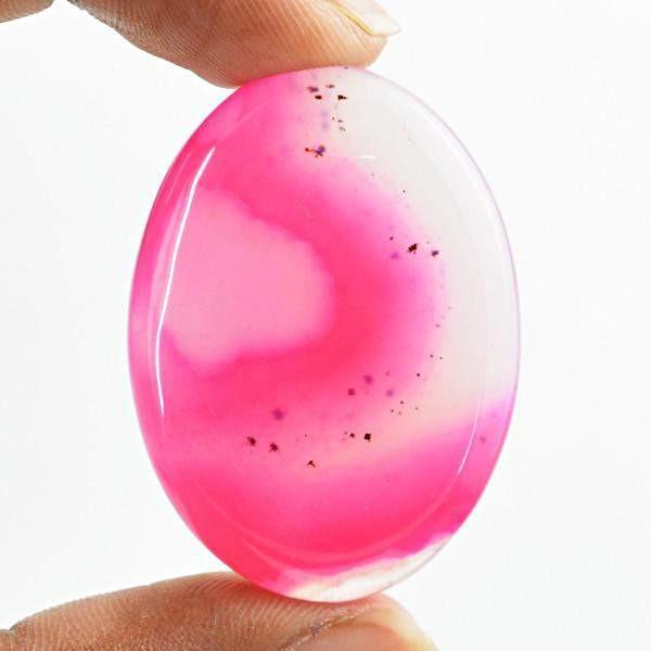 gemsmore:Natural Worry Stone Onyx Oval Shape Untreated Loose Gemstone