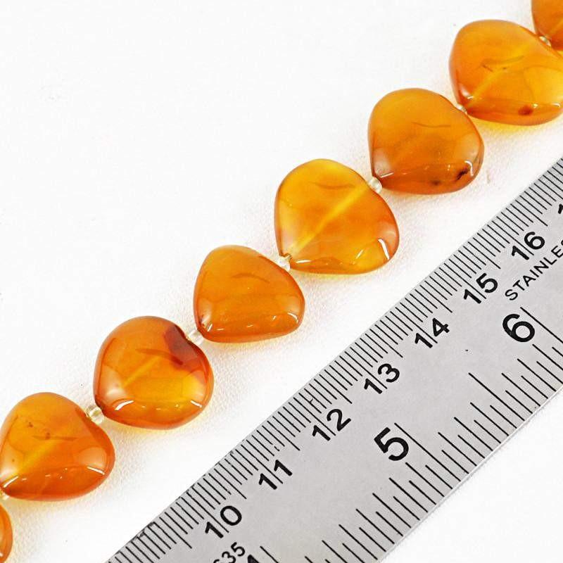 gemsmore:Natural Yellow Onyx Drilled Beads Strand