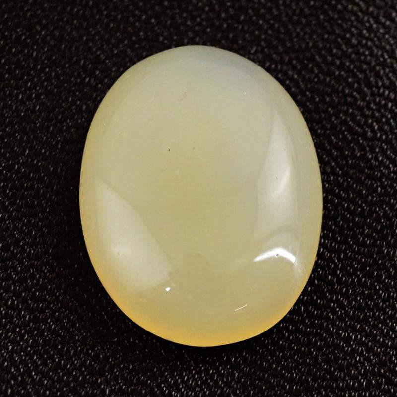 gemsmore:Natural Yellow Onyx Oval Shape Untreated Gemstone