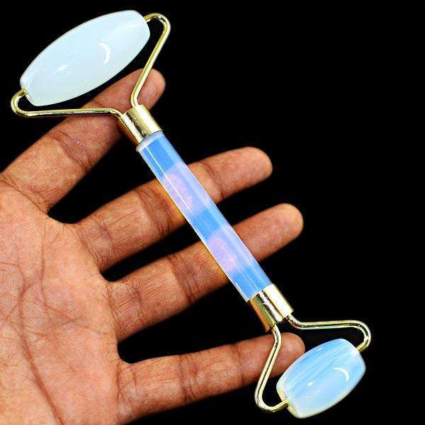 gemsmore:Opalite Hand Carved Healing Massage Wand (Roller)