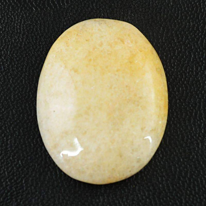 gemsmore:Orange Aventurine Gemstone Natural Oval Shape