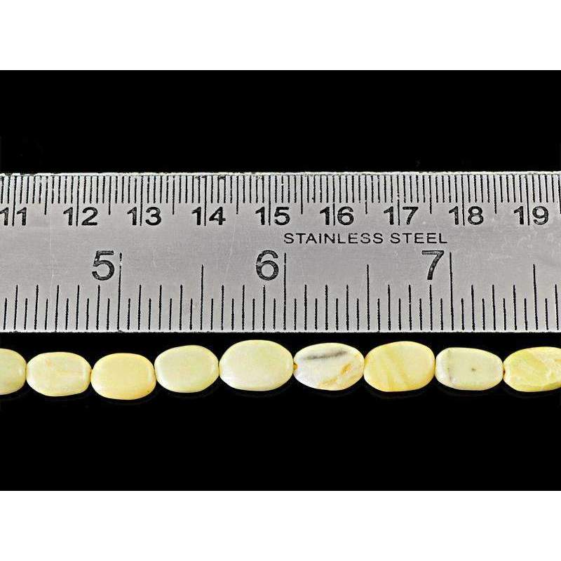 gemsmore:Oval Shape Jasper Beads Strand - Natural Drilled