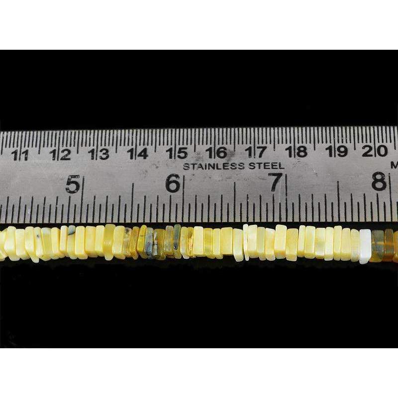 gemsmore:Peruvian Opal Beads Strand Natural Untreated Drilled