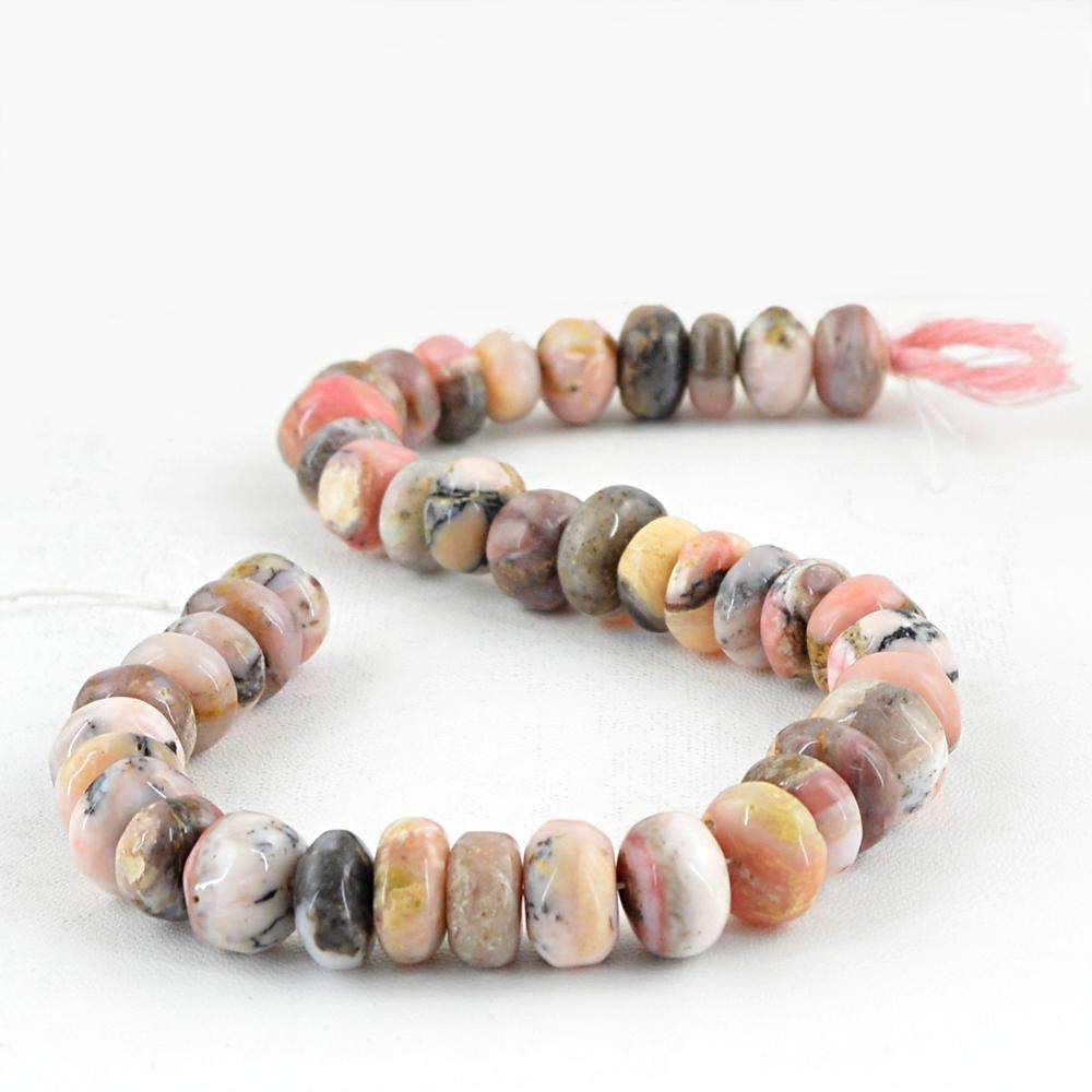 gemsmore:Pink Australian Opal Round Shape Beads Strand Natural Drilled